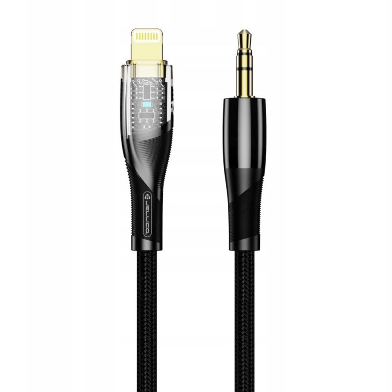 JELLICO kabel audio do iPhone AUX 3 5mm Lightning Wzmacniana wysoka jakosc