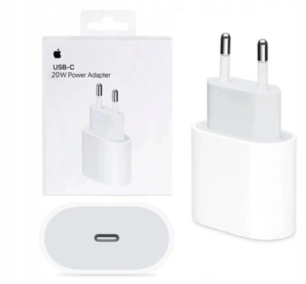 Oryginalna Ladowarka sieciowa Apple 20W MHJE3ZM A biala USB C Blister